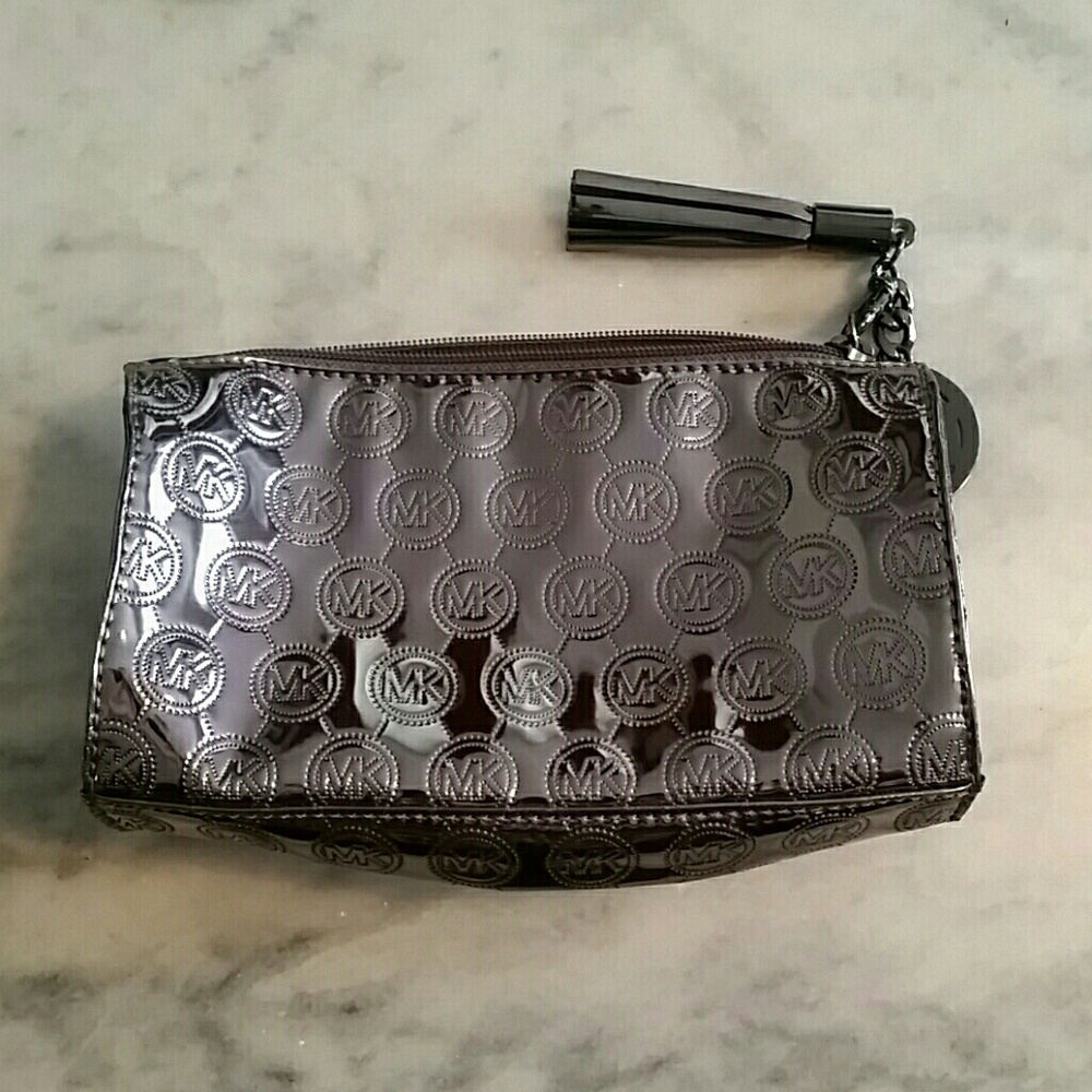 Michael Kors Metallic Makeup Bag